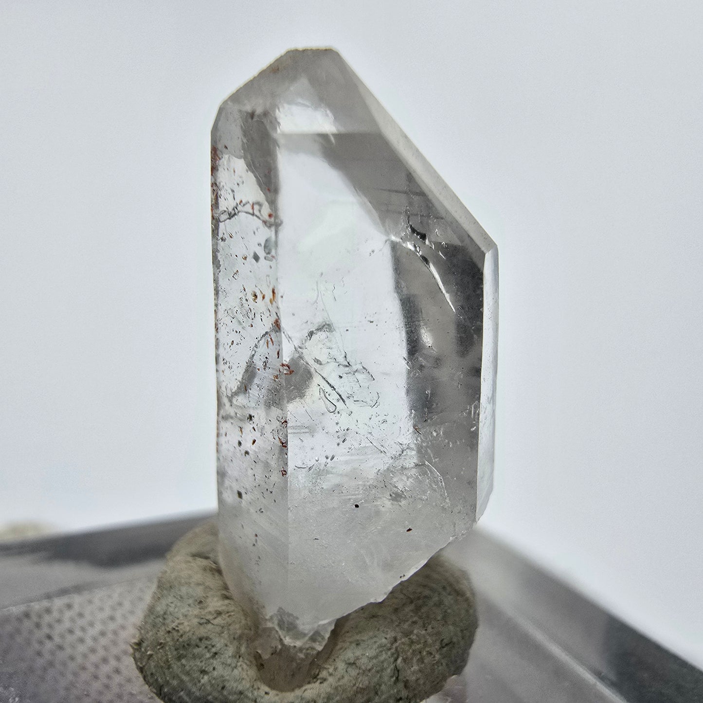 24x klare Phantom Rauchquarz Spitzen, Zepter aus Goboboseb, Namibia Lot Sammlung
