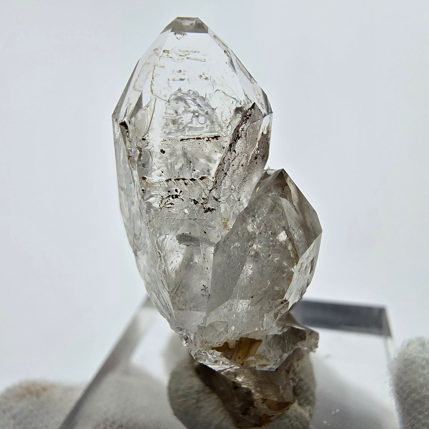 24x klare Phantom Rauchquarz Spitzen, Zepter aus Goboboseb, Namibia Lot Sammlung