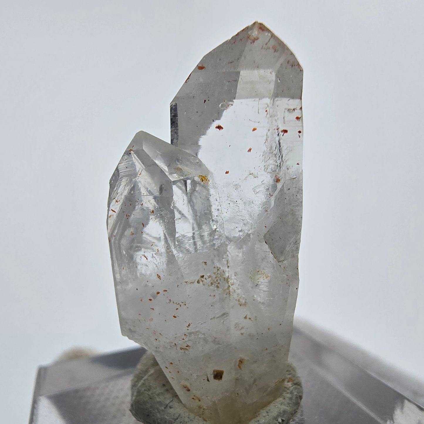 24x klare Phantom Rauchquarz Spitzen, Zepter aus Goboboseb, Namibia Lot Sammlung