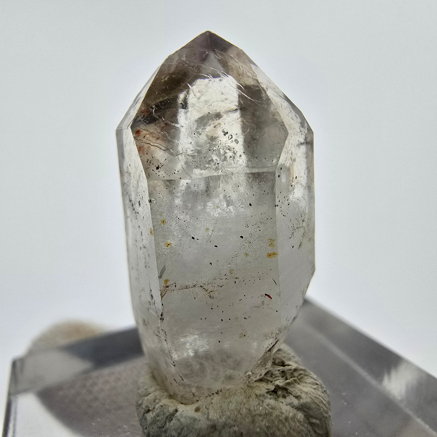 24x klare Phantom Rauchquarz Spitzen, Zepter aus Goboboseb, Namibia Lot Sammlung