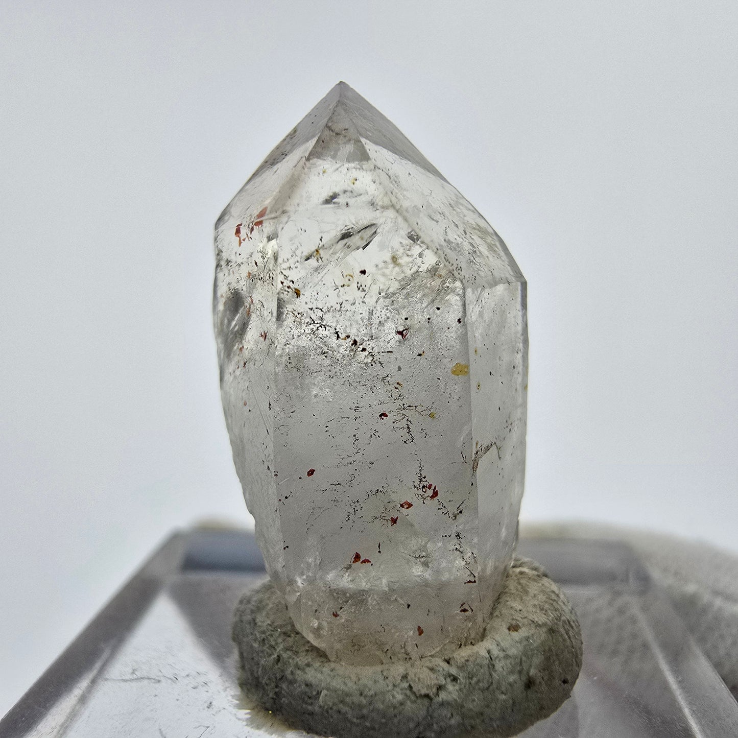 24x klare Phantom Rauchquarz Spitzen, Zepter aus Goboboseb, Namibia Lot Sammlung