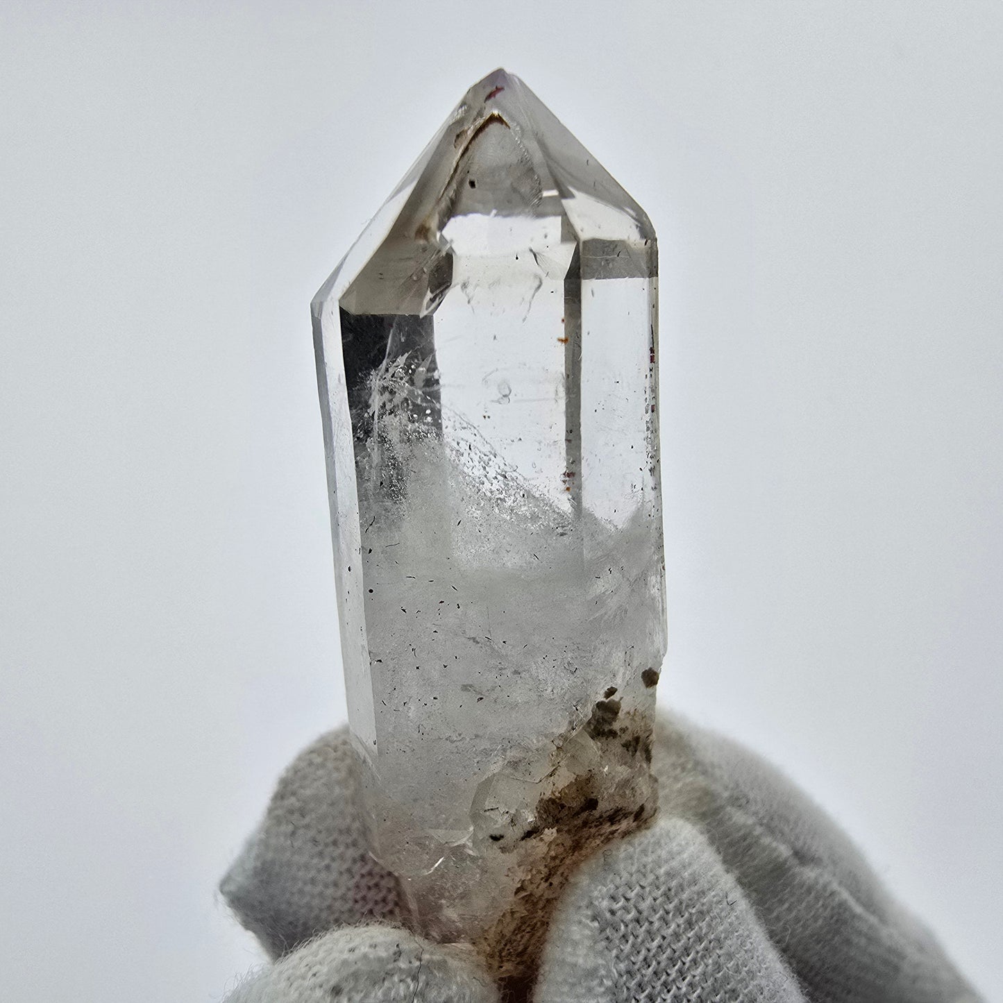 9x klare Phantom Rauchquarz Spitzen, Zepter aus Goboboseb, Namibia Lot Sammlung