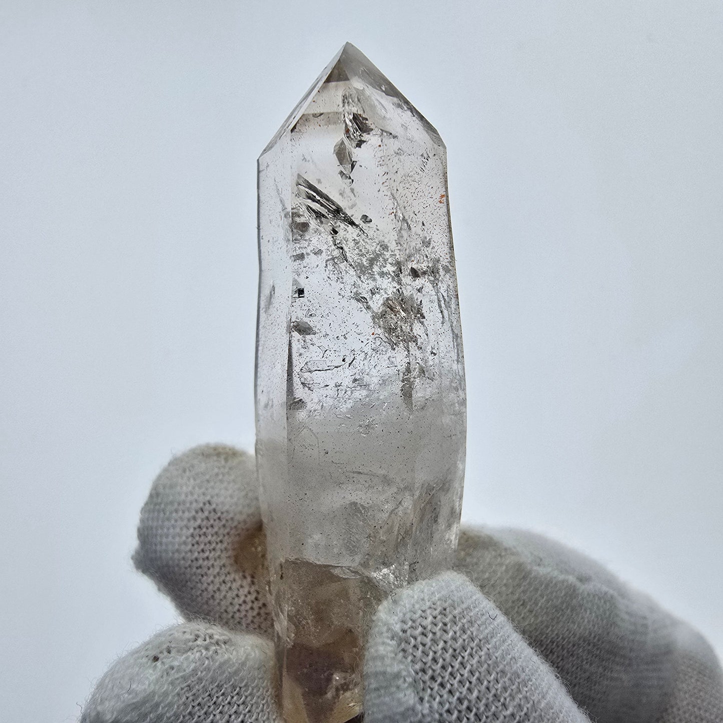 9x klare Phantom Rauchquarz Spitzen, Zepter aus Goboboseb, Namibia Lot Sammlung