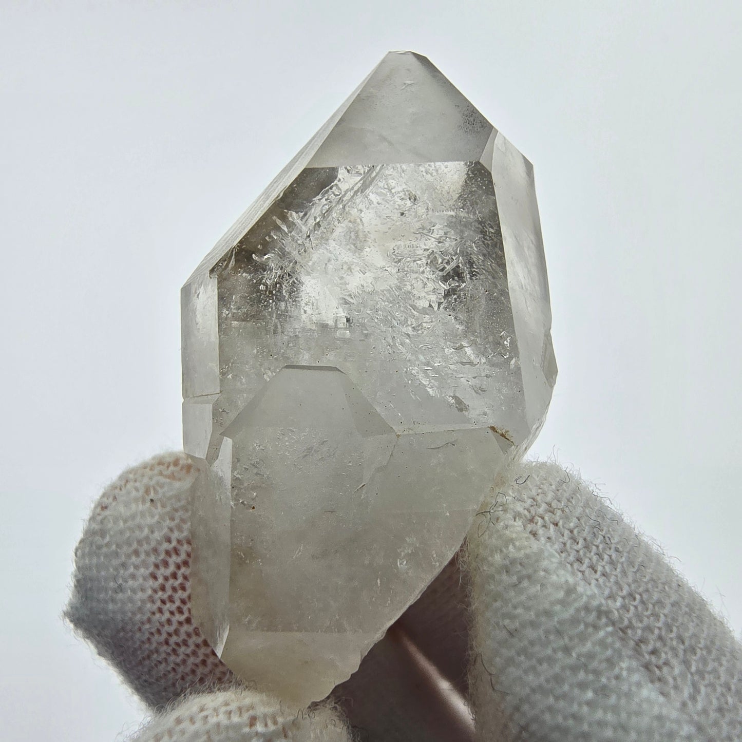 10x klare Phantom Rauchquarz Spitzen, Zepter aus Goboboseb, Namibia Lot Sammlung Set