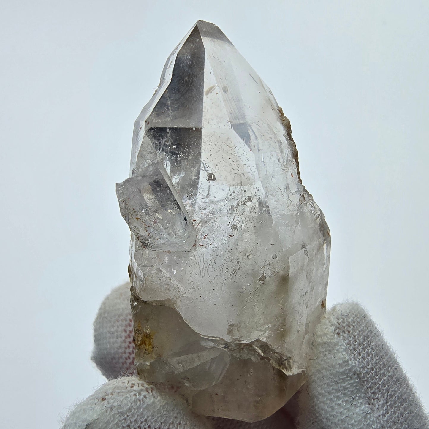10x klare Phantom Rauchquarz Spitzen, Zepter aus Goboboseb, Namibia Lot Sammlung Set