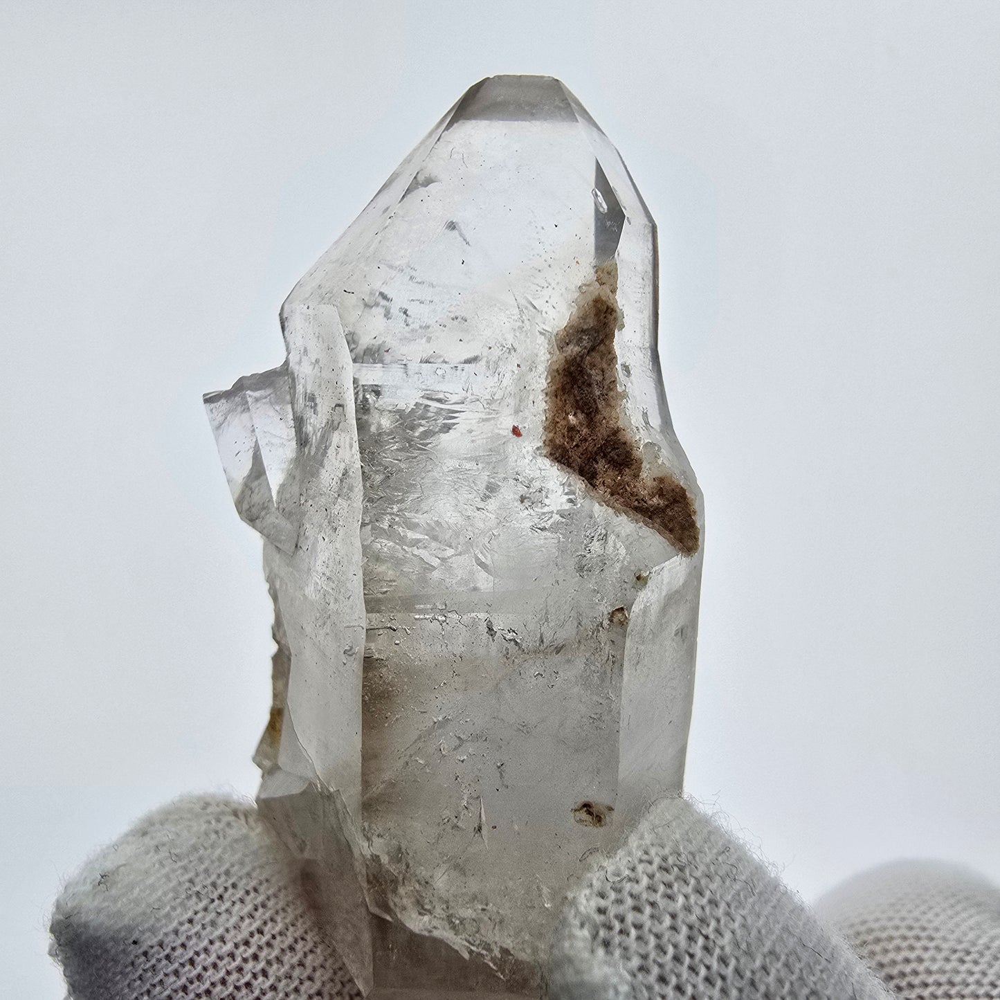 10x klare Phantom Rauchquarz Spitzen, Zepter aus Goboboseb, Namibia Lot Sammlung Set