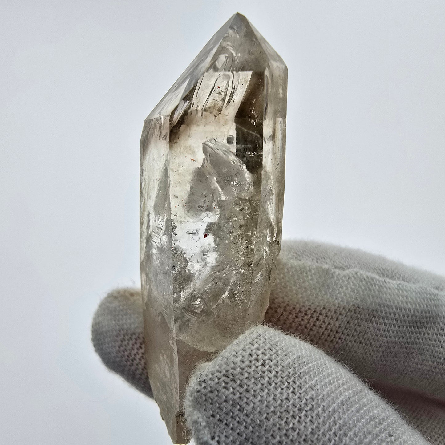 10x klare Phantom Rauchquarz Spitzen, Zepter aus Goboboseb, Namibia Lot Sammlung Set