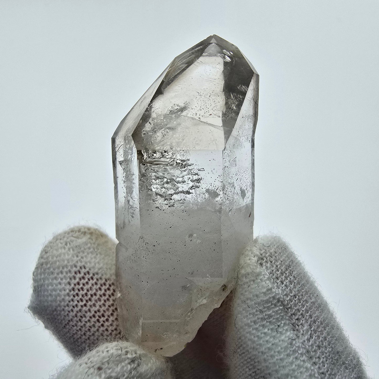 10x klare Phantom Rauchquarz Spitzen, Zepter aus Goboboseb, Namibia Lot Sammlung Set