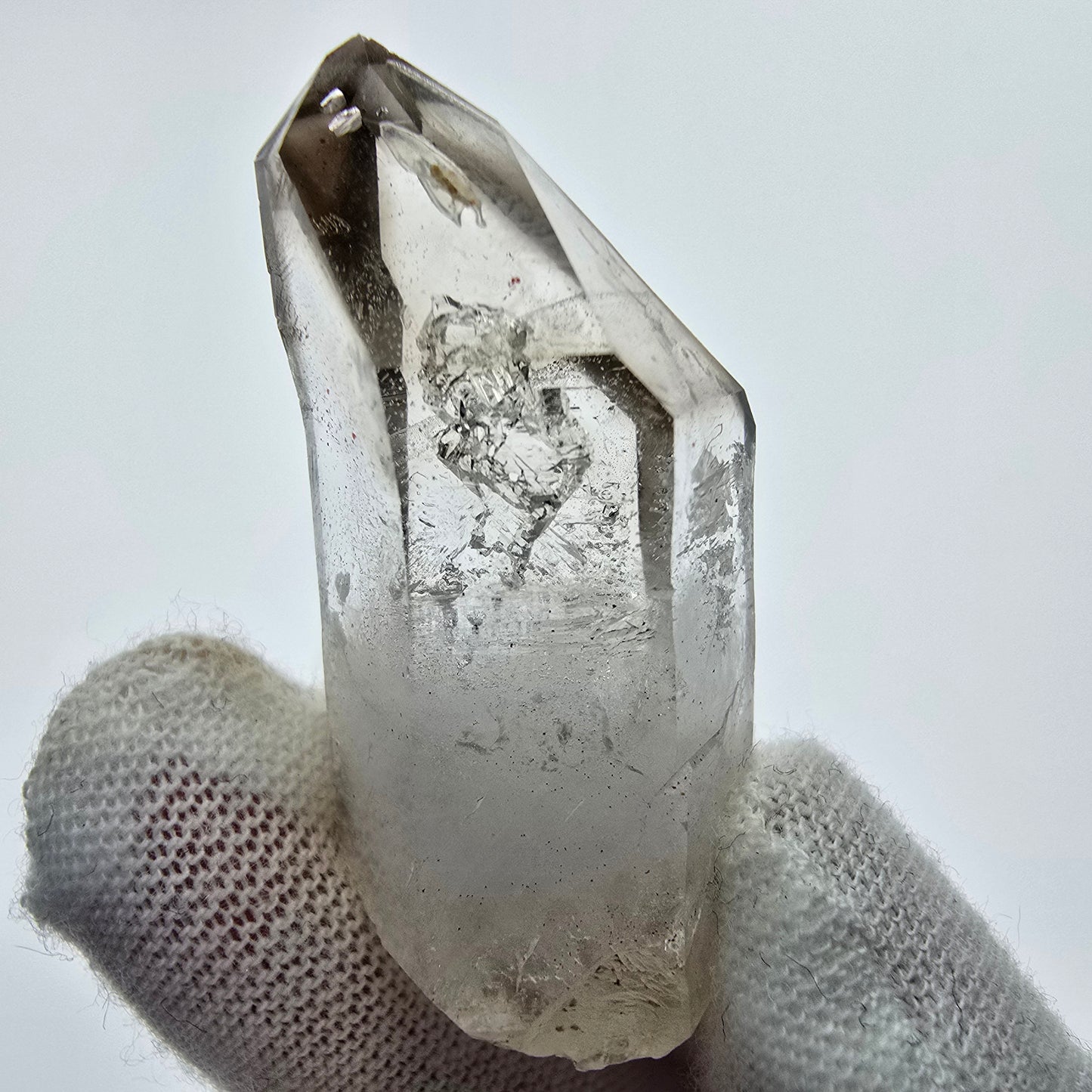 10x klare Phantom Rauchquarz Spitzen, Zepter aus Goboboseb, Namibia Lot Sammlung Set