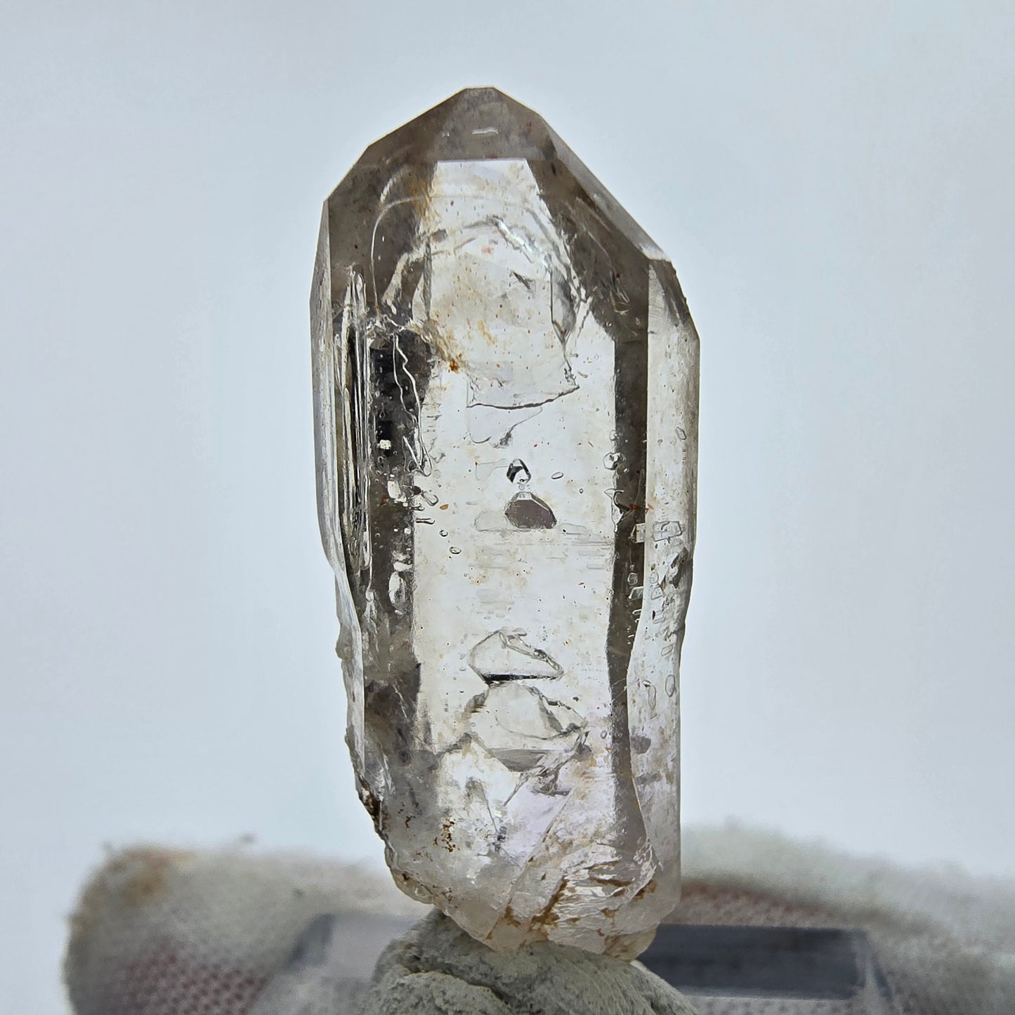 16x klare Phantom Rauchquarz Spitzen, Zepter aus Goboboseb, Namibia Lot Sammlung Set