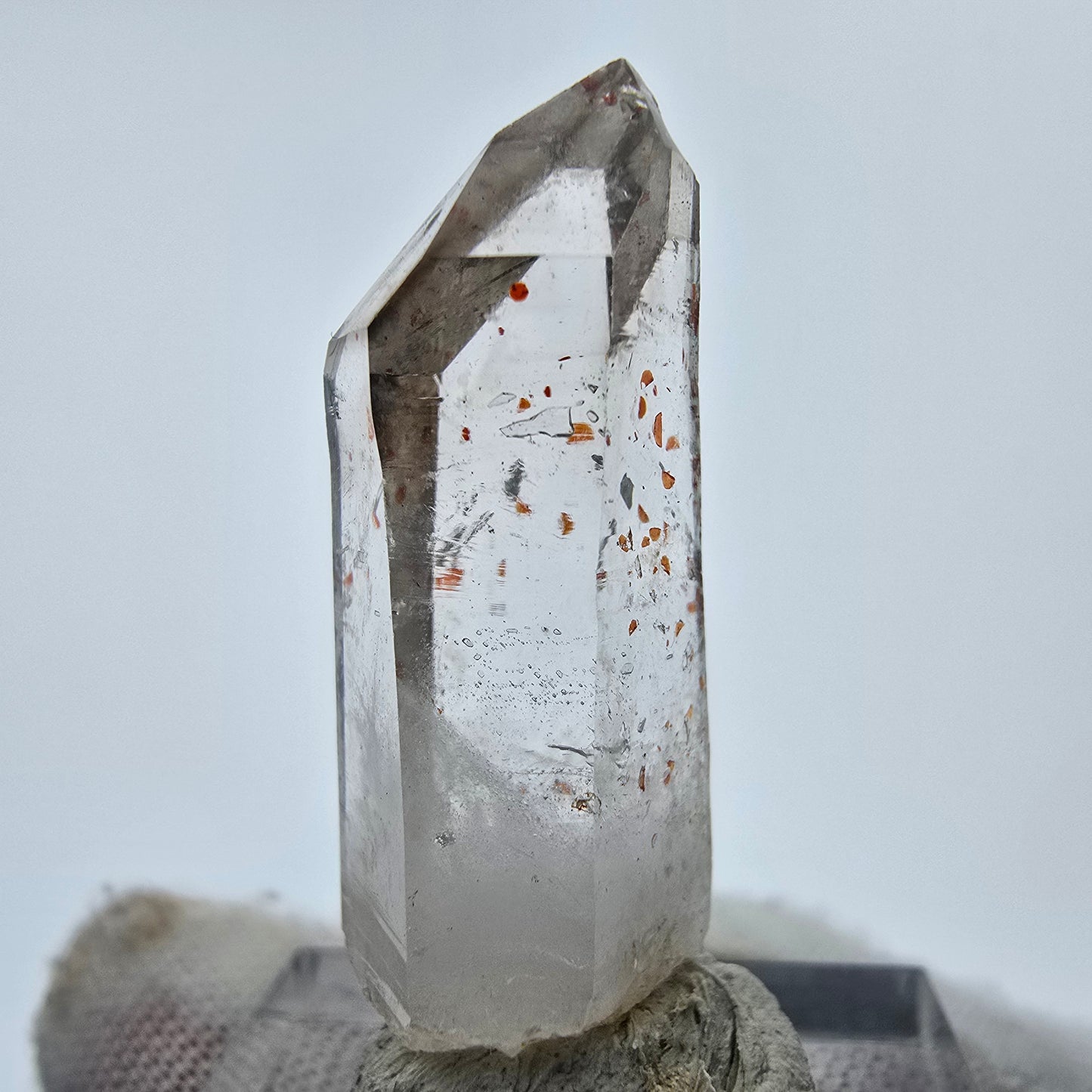 16x klare Phantom Rauchquarz Spitzen, Zepter aus Goboboseb, Namibia Lot Sammlung Set