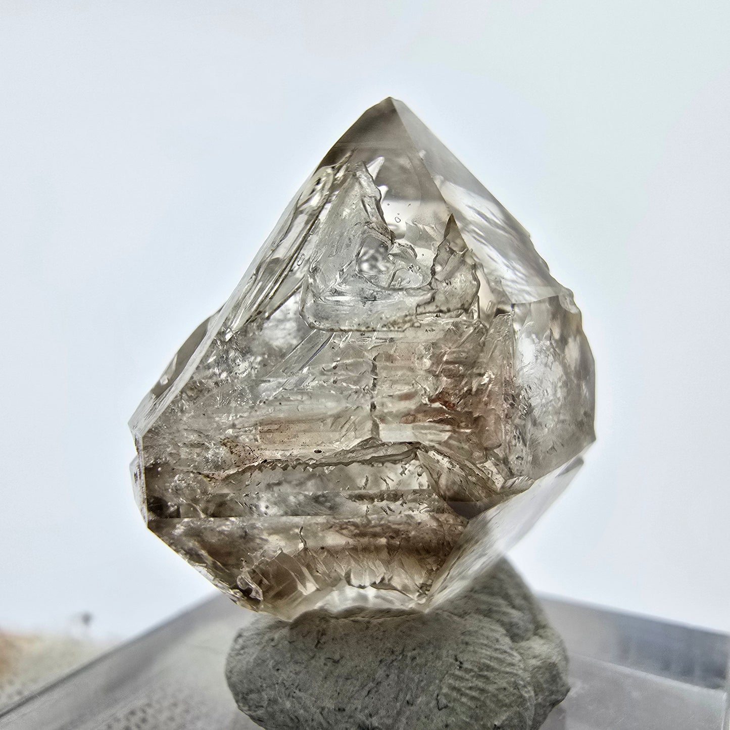 16x klare Phantom Rauchquarz Spitzen, Zepter aus Goboboseb, Namibia Lot Sammlung Set
