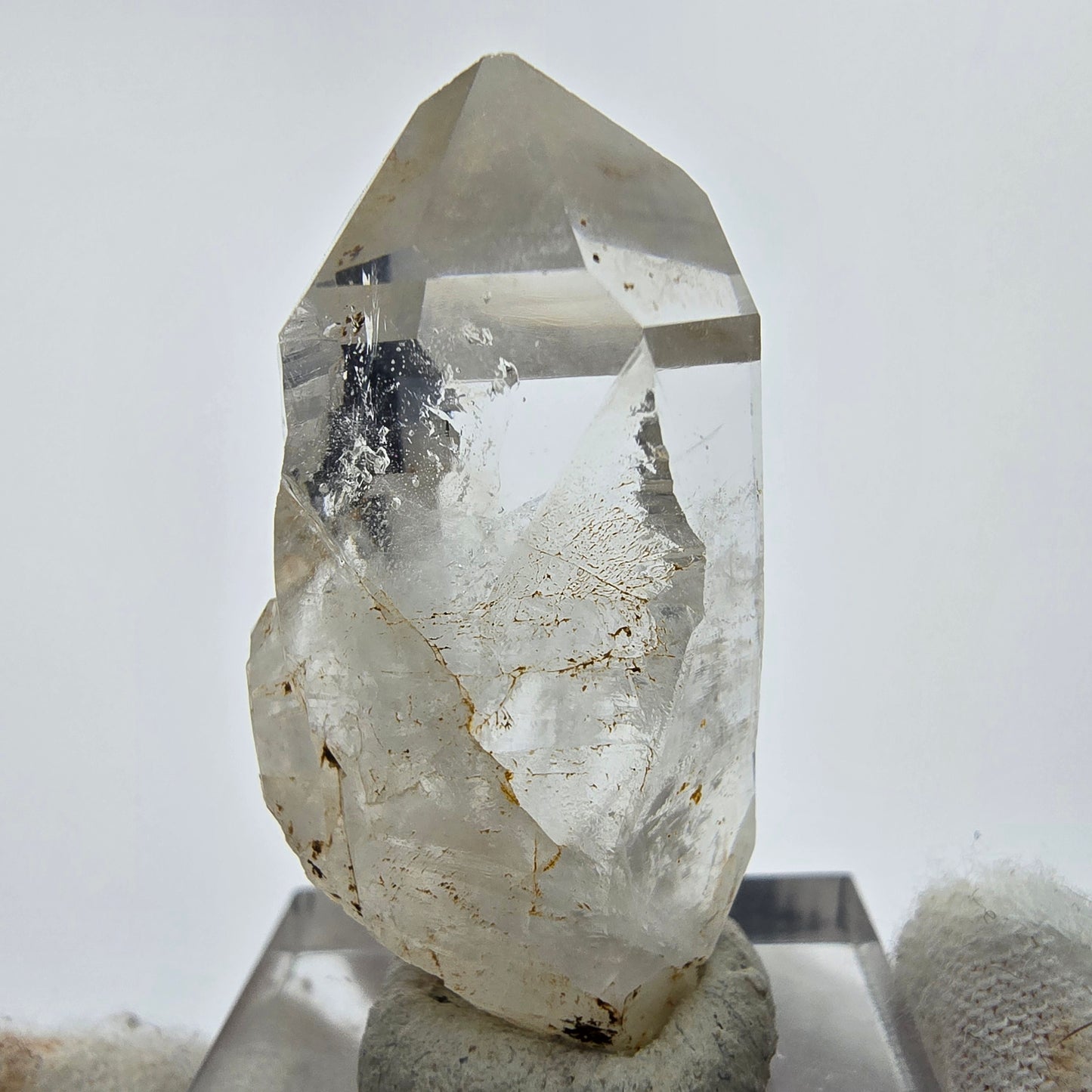 16x klare Phantom Rauchquarz Spitzen, Zepter aus Goboboseb, Namibia Lot Sammlung Set