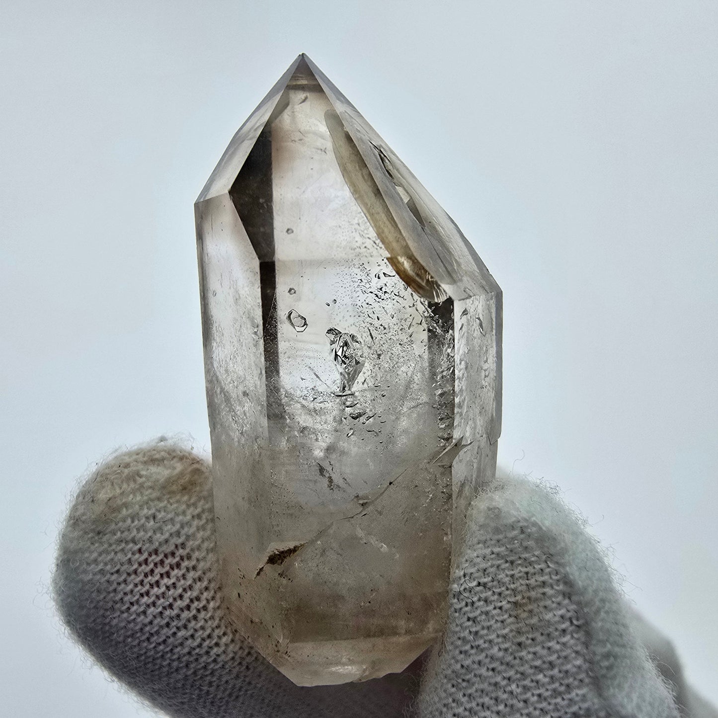 16x klare Phantom Rauchquarz Spitzen, Zepter aus Goboboseb, Namibia Lot Sammlung