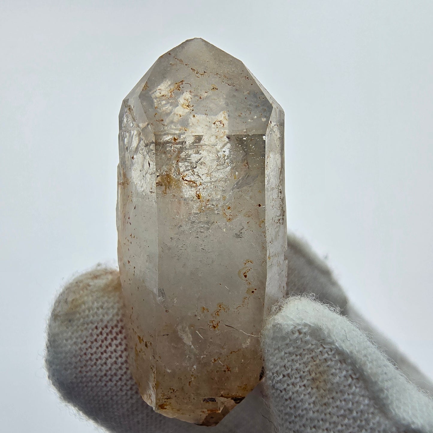 16x klare Phantom Rauchquarz Spitzen, Zepter aus Goboboseb, Namibia Lot Sammlung