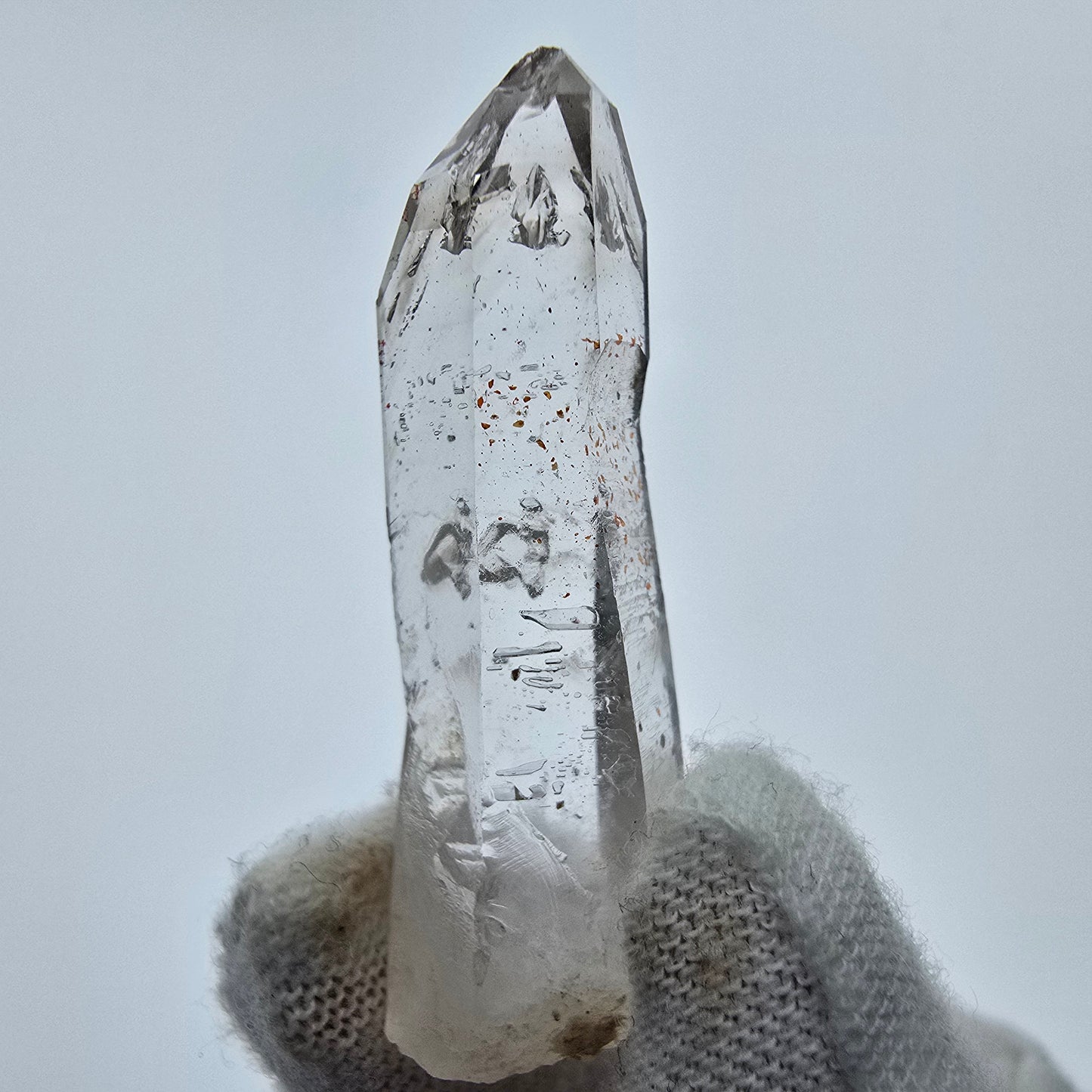 16x klare Phantom Rauchquarz Spitzen, Zepter aus Goboboseb, Namibia Lot Sammlung
