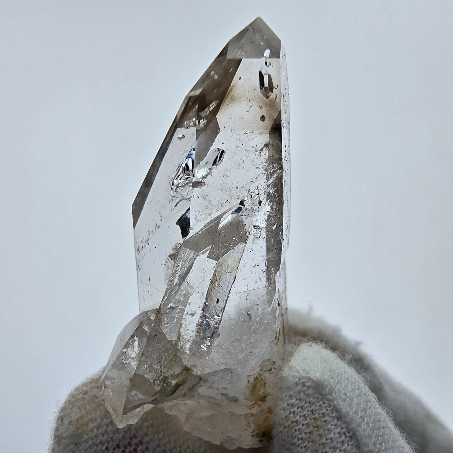 16x klare Phantom Rauchquarz Spitzen, Zepter aus Goboboseb, Namibia Lot Sammlung