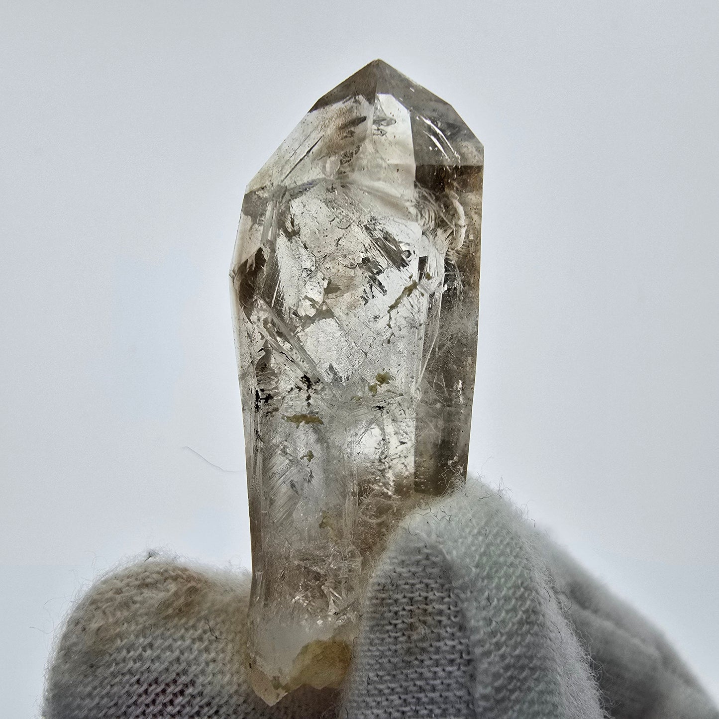 16x klare Phantom Rauchquarz Spitzen, Zepter aus Goboboseb, Namibia Lot Sammlung