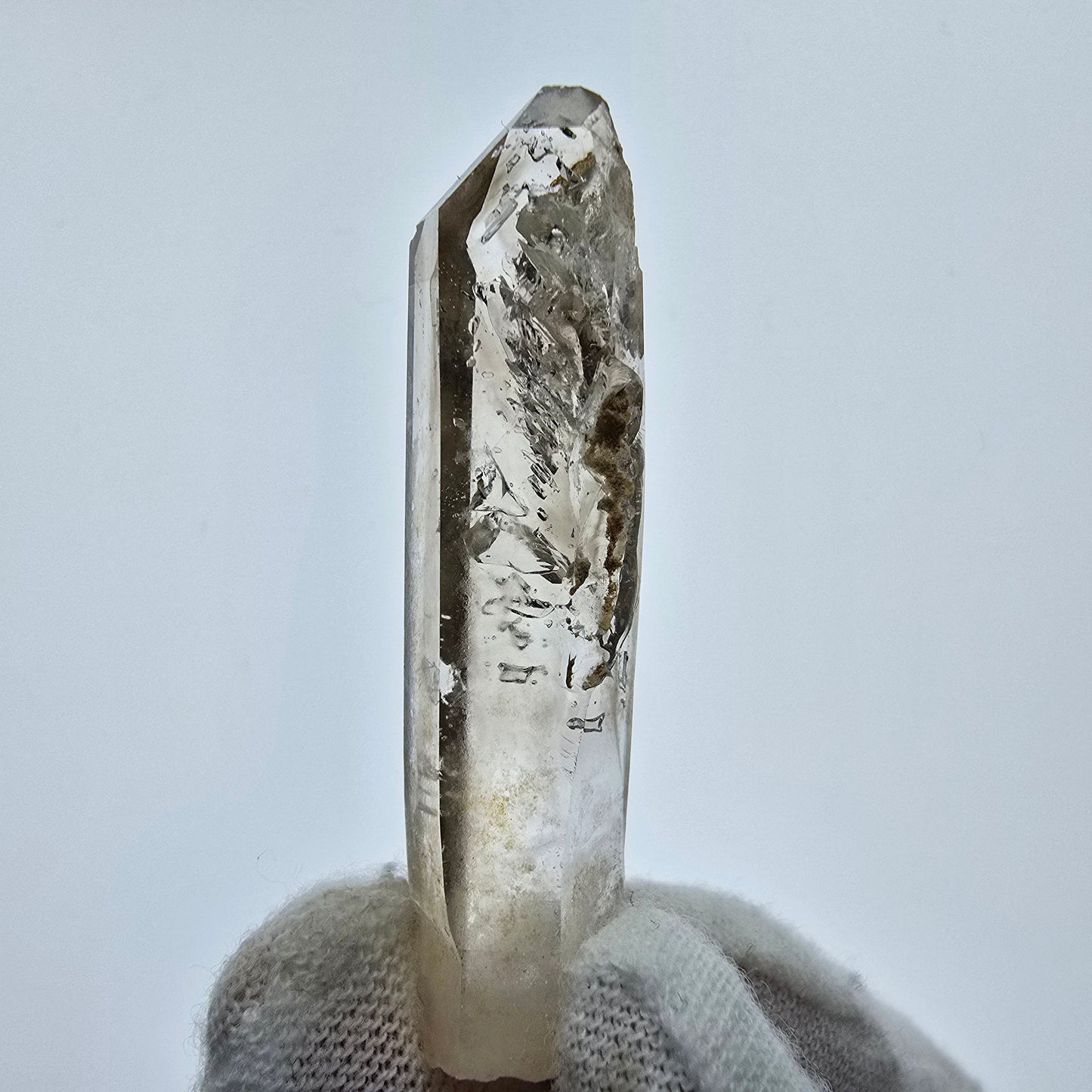 16x klare Phantom Rauchquarz Spitzen, Zepter aus Goboboseb, Namibia Lot Sammlung