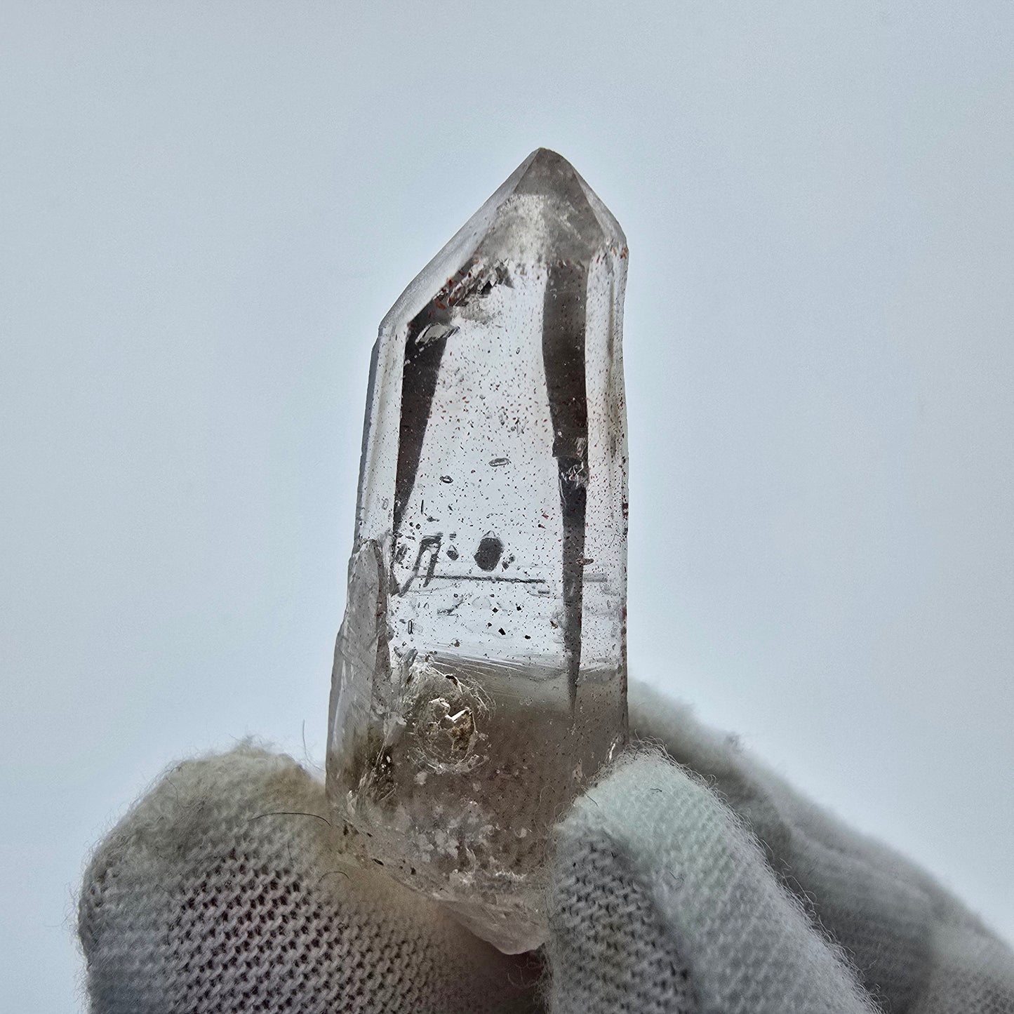 16x klare Phantom Rauchquarz Spitzen, Zepter aus Goboboseb, Namibia Lot Sammlung