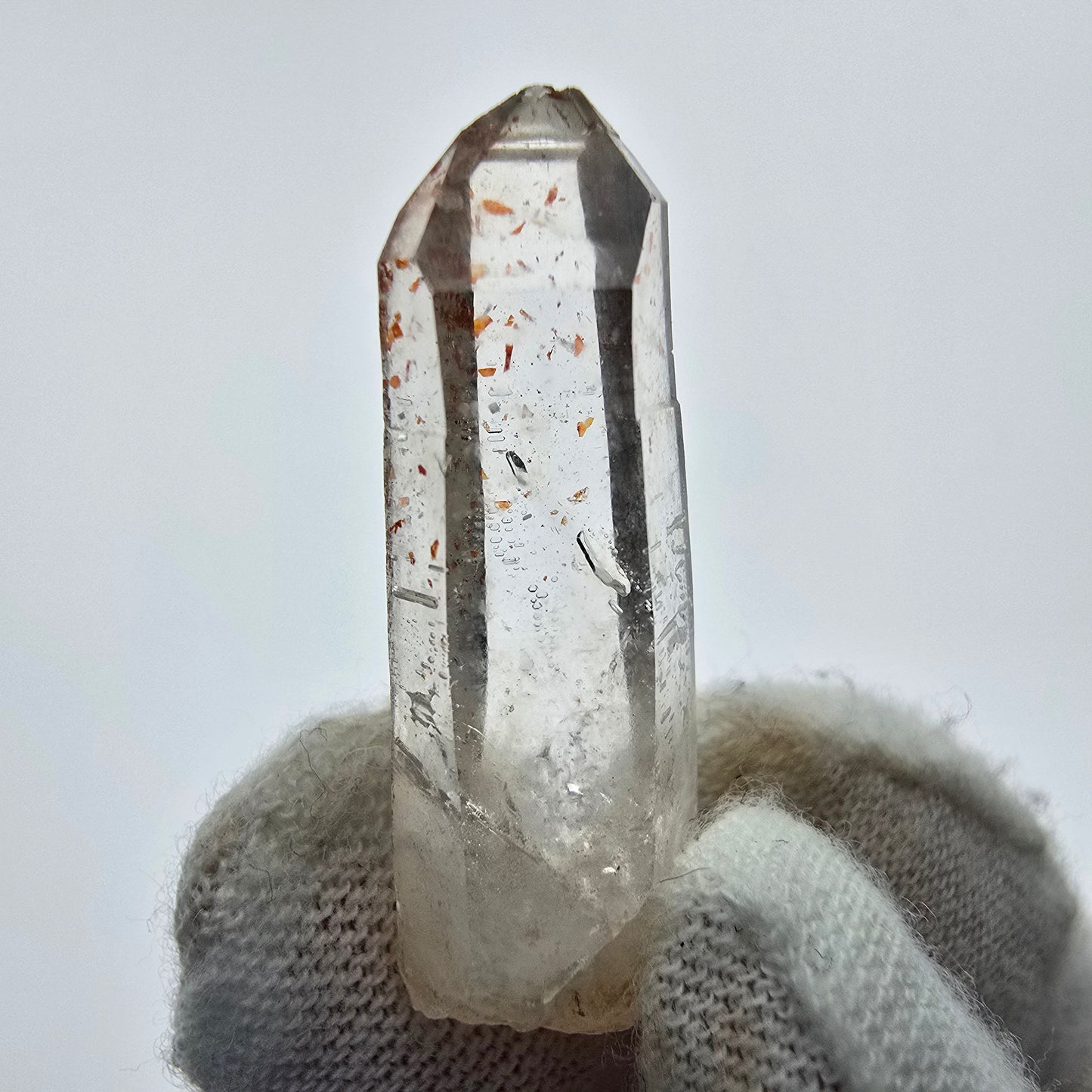 16x klare Phantom Rauchquarz Spitzen, Zepter aus Goboboseb, Namibia Lot Sammlung