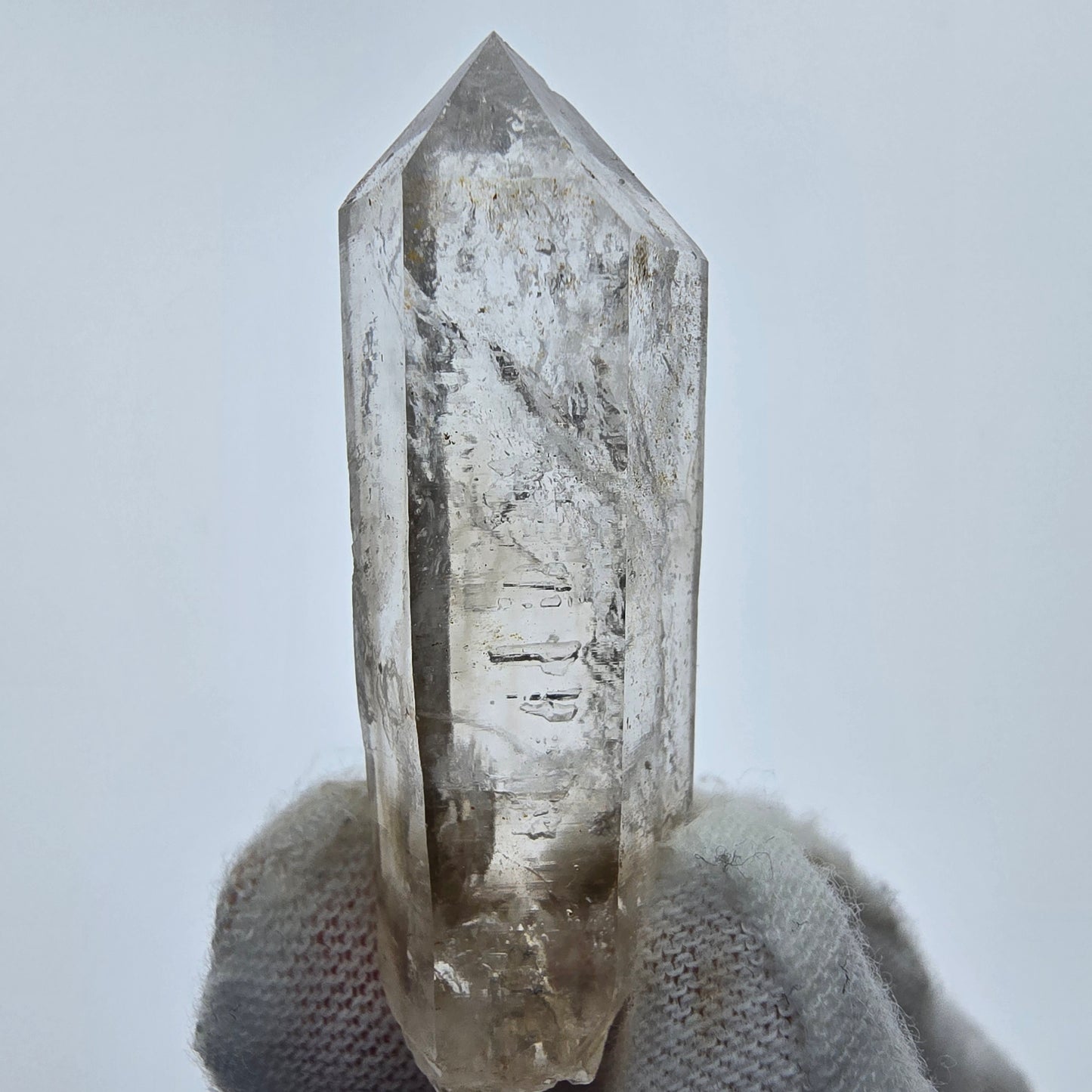 14x klare Phantom Rauchquarz Spitzen, Zepter aus Goboboseb, Namibia Lot Sammlung Set