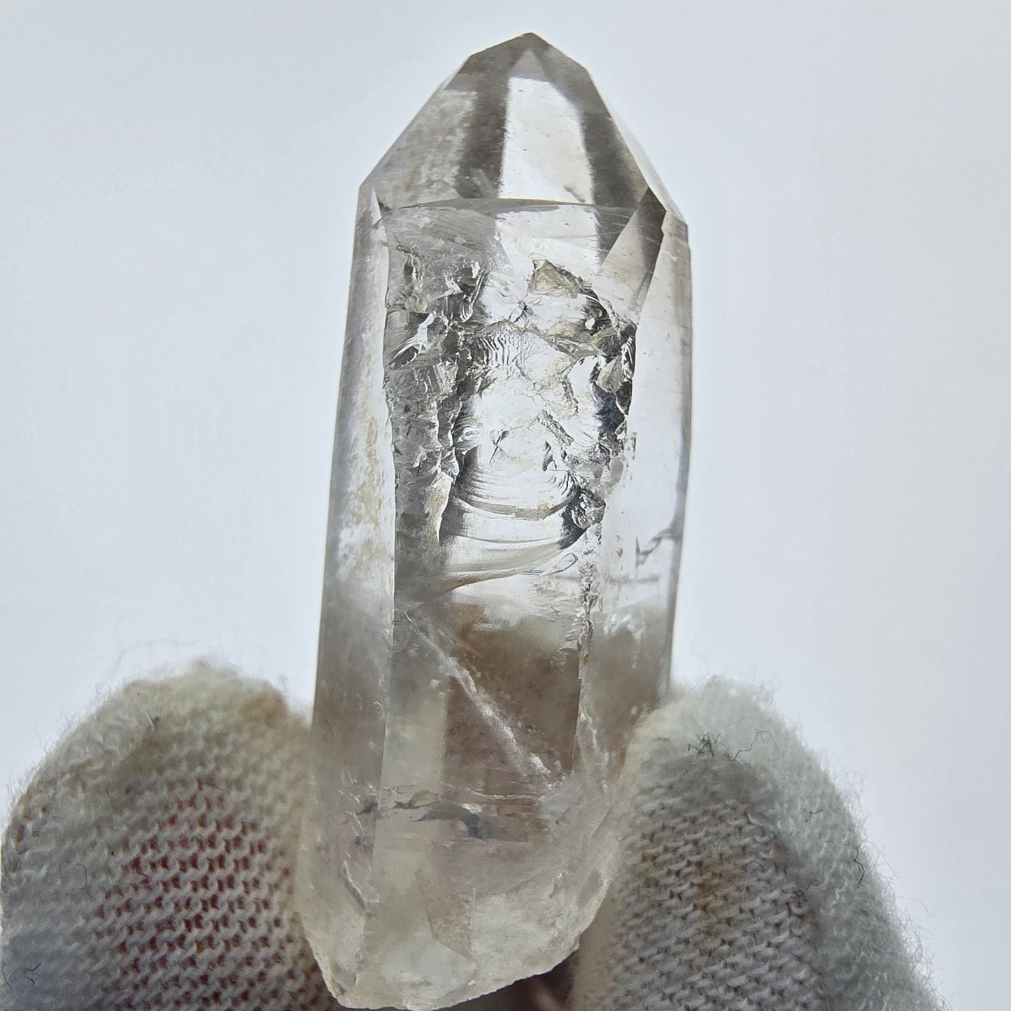 14x klare Phantom Rauchquarz Spitzen, Zepter aus Goboboseb, Namibia Lot Sammlung Set