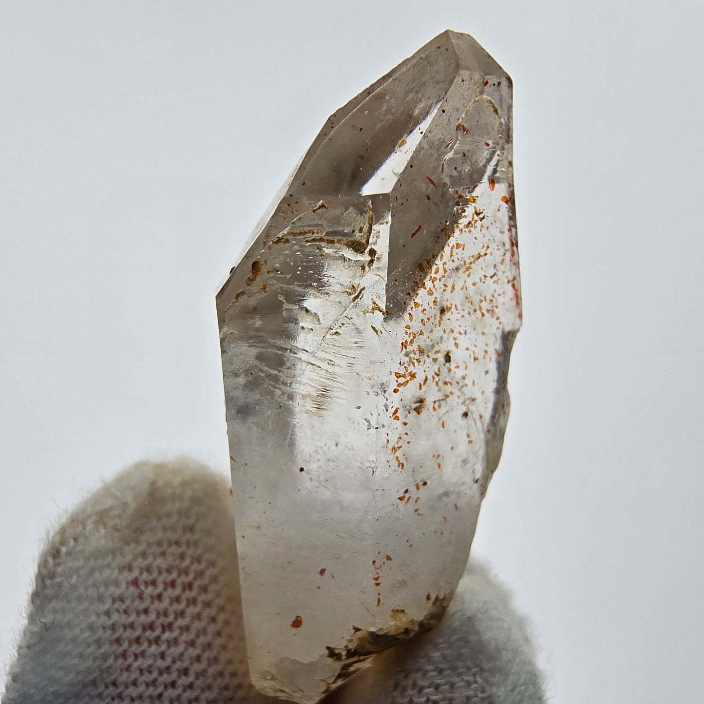 14x klare Phantom Rauchquarz Spitzen, Zepter aus Goboboseb, Namibia Lot Sammlung Set