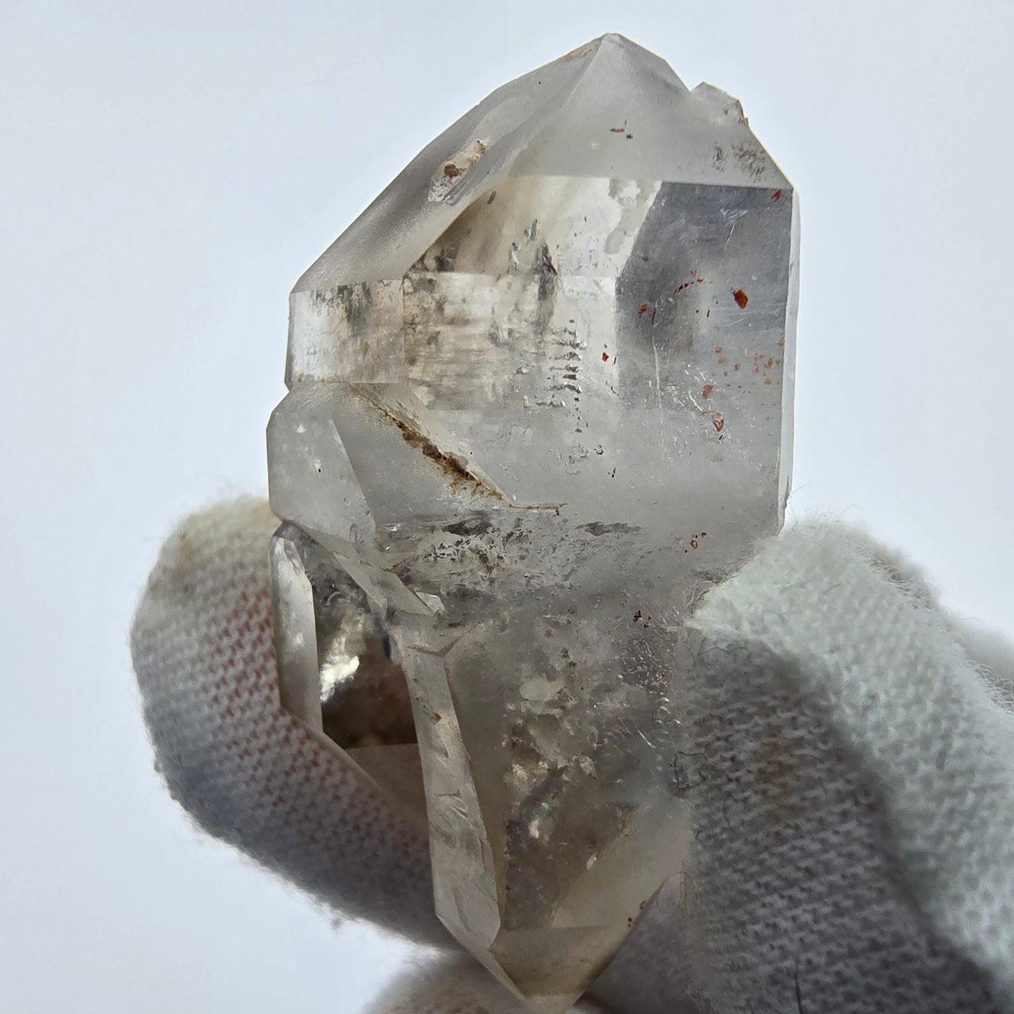 14x klare Phantom Rauchquarz Spitzen, Zepter aus Goboboseb, Namibia Lot Sammlung Set
