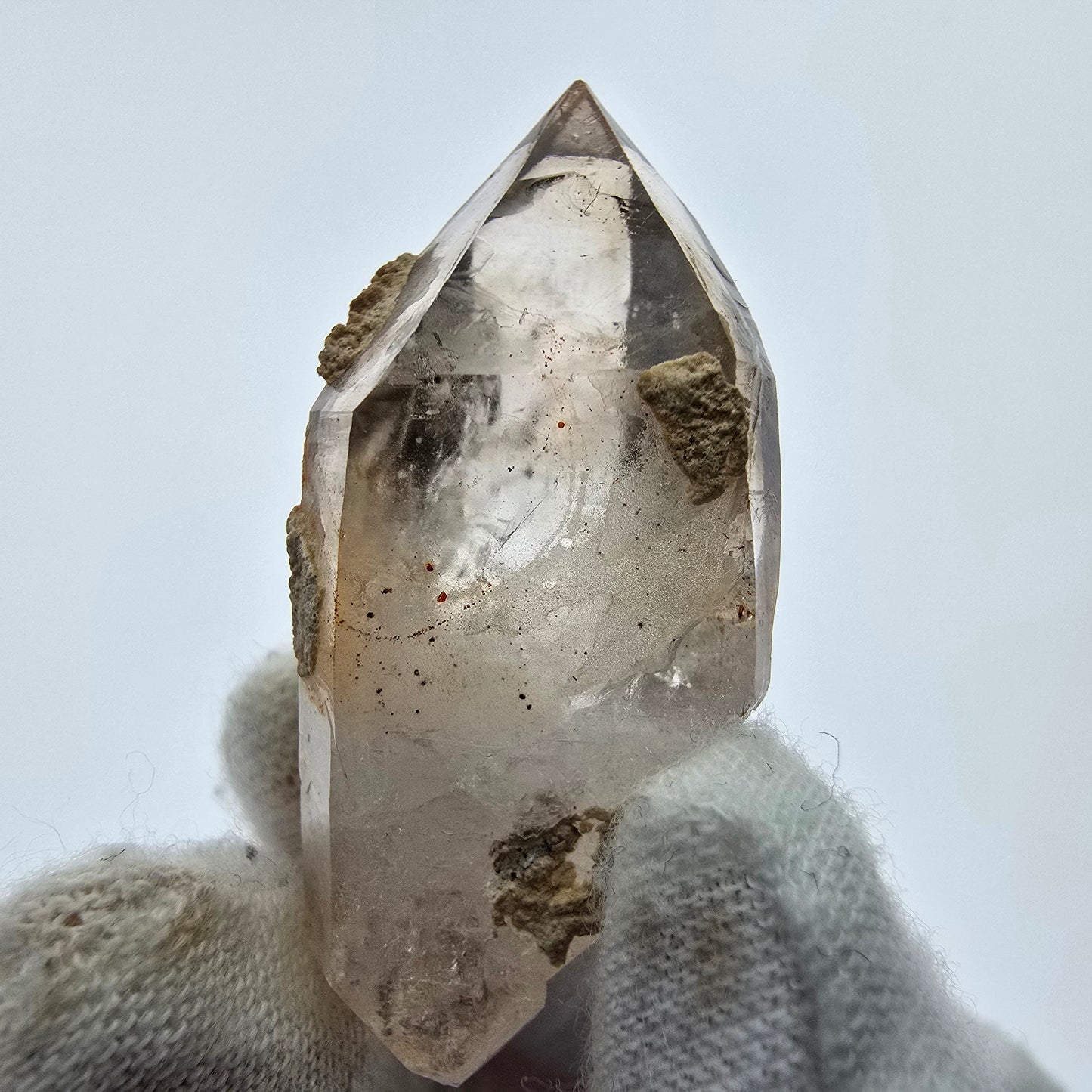 14x klare Phantom Rauchquarz Spitzen, Zepter aus Goboboseb, Namibia Lot Sammlung Set