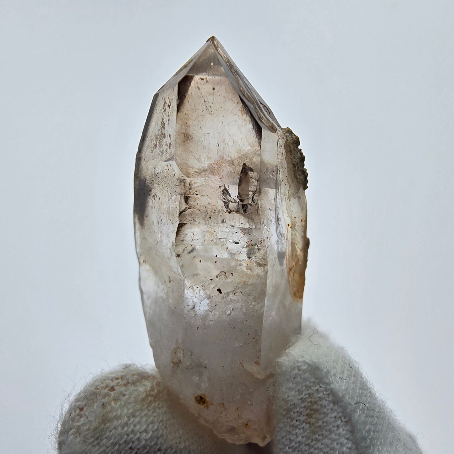 14x klare Phantom Rauchquarz Spitzen, Zepter aus Goboboseb, Namibia Lot Sammlung Set