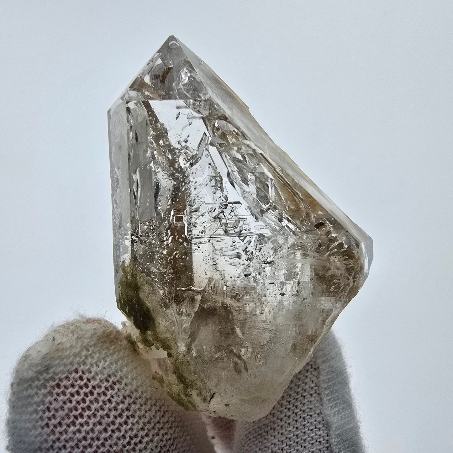 6x große Phantom Rauchquarz Spitzen, Zepter aus Goboboseb Namibia Lot Sammlung