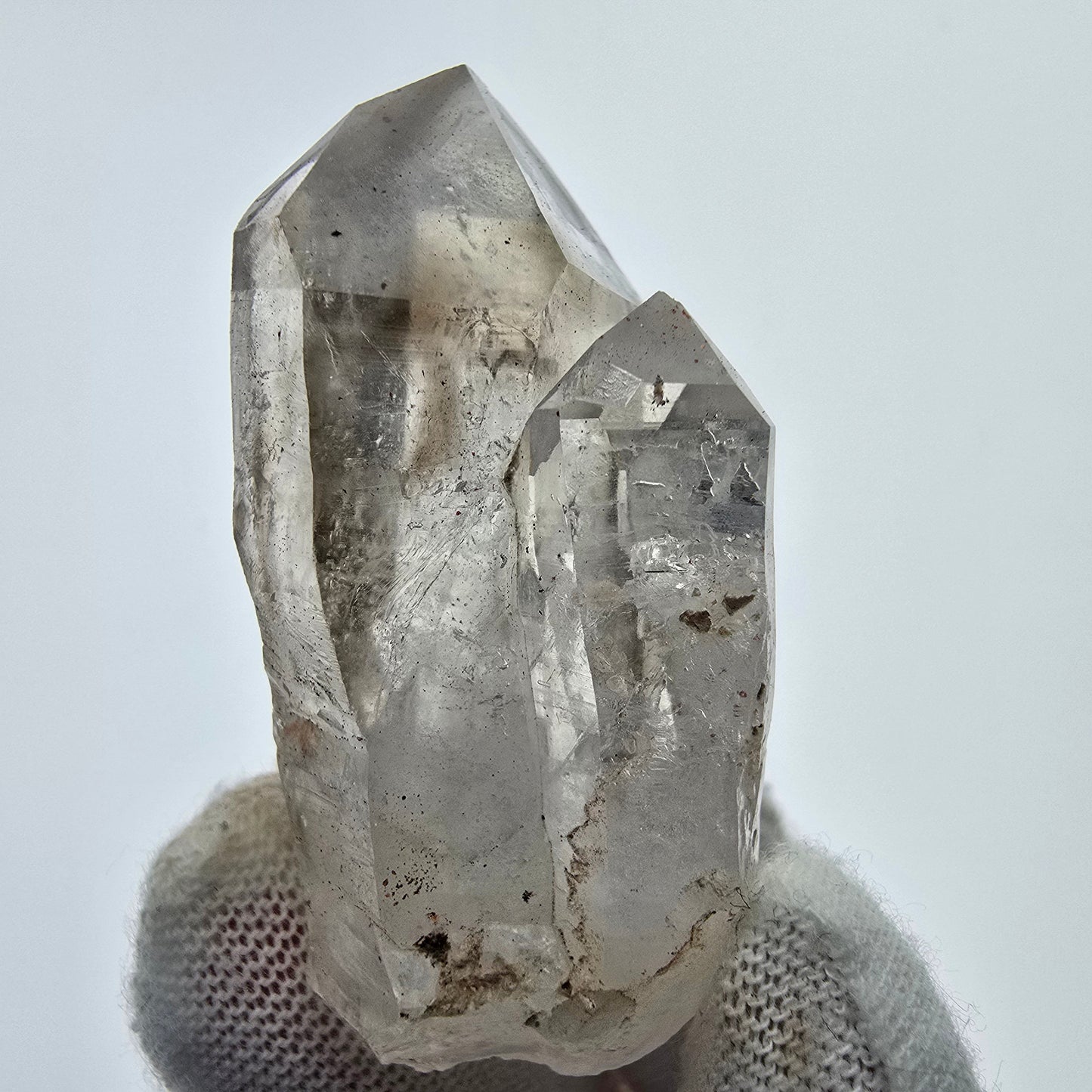 6x große Phantom Rauchquarz Spitzen, Zepter aus Goboboseb Namibia Lot Sammlung