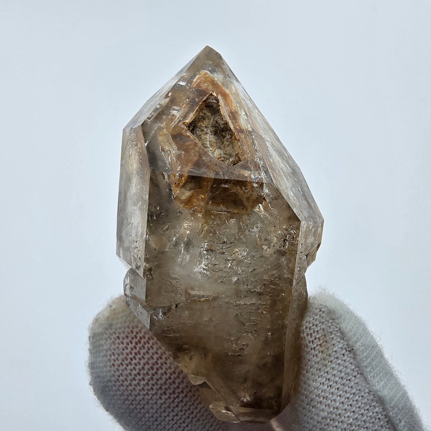 6x große Phantom Rauchquarz Spitzen, Zepter aus Goboboseb Namibia Lot Sammlung