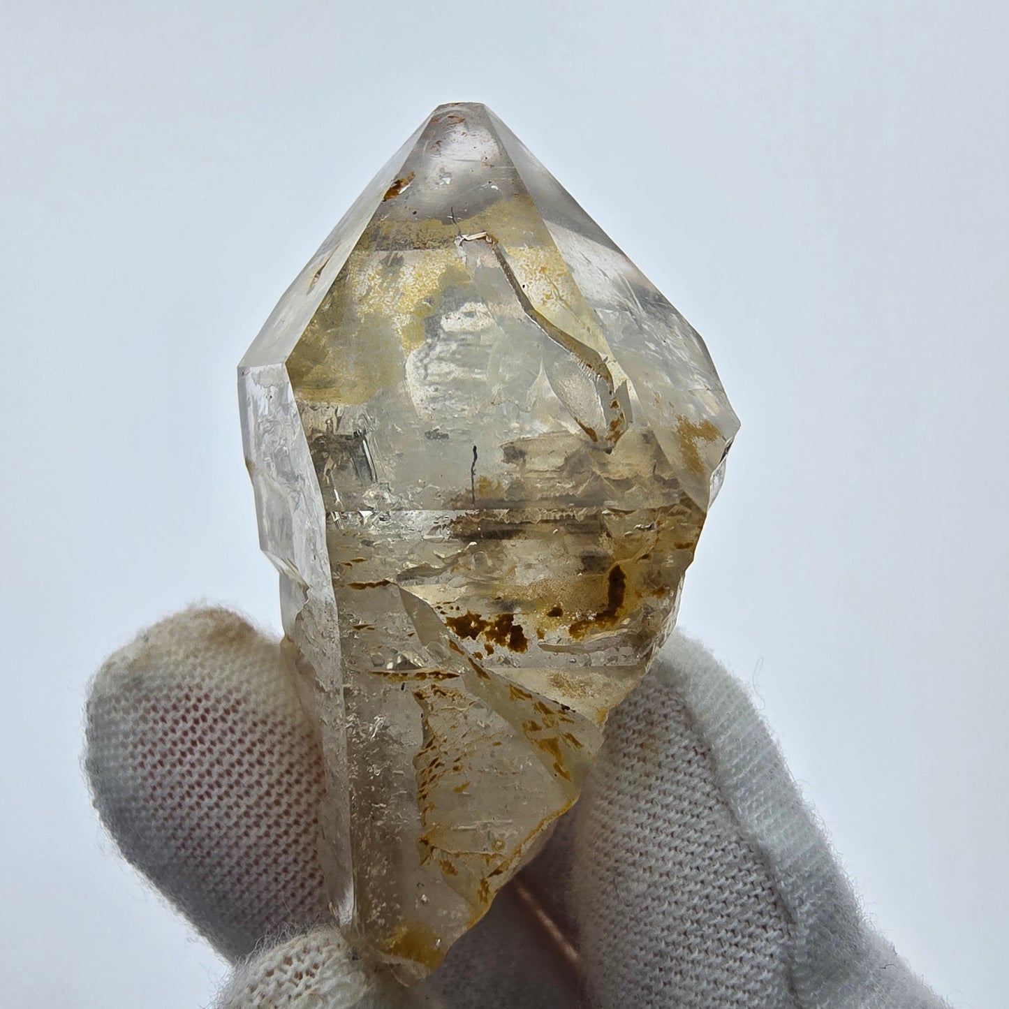 6x große Phantom Rauchquarz Spitzen, Zepter aus Goboboseb Namibia Lot Sammlung