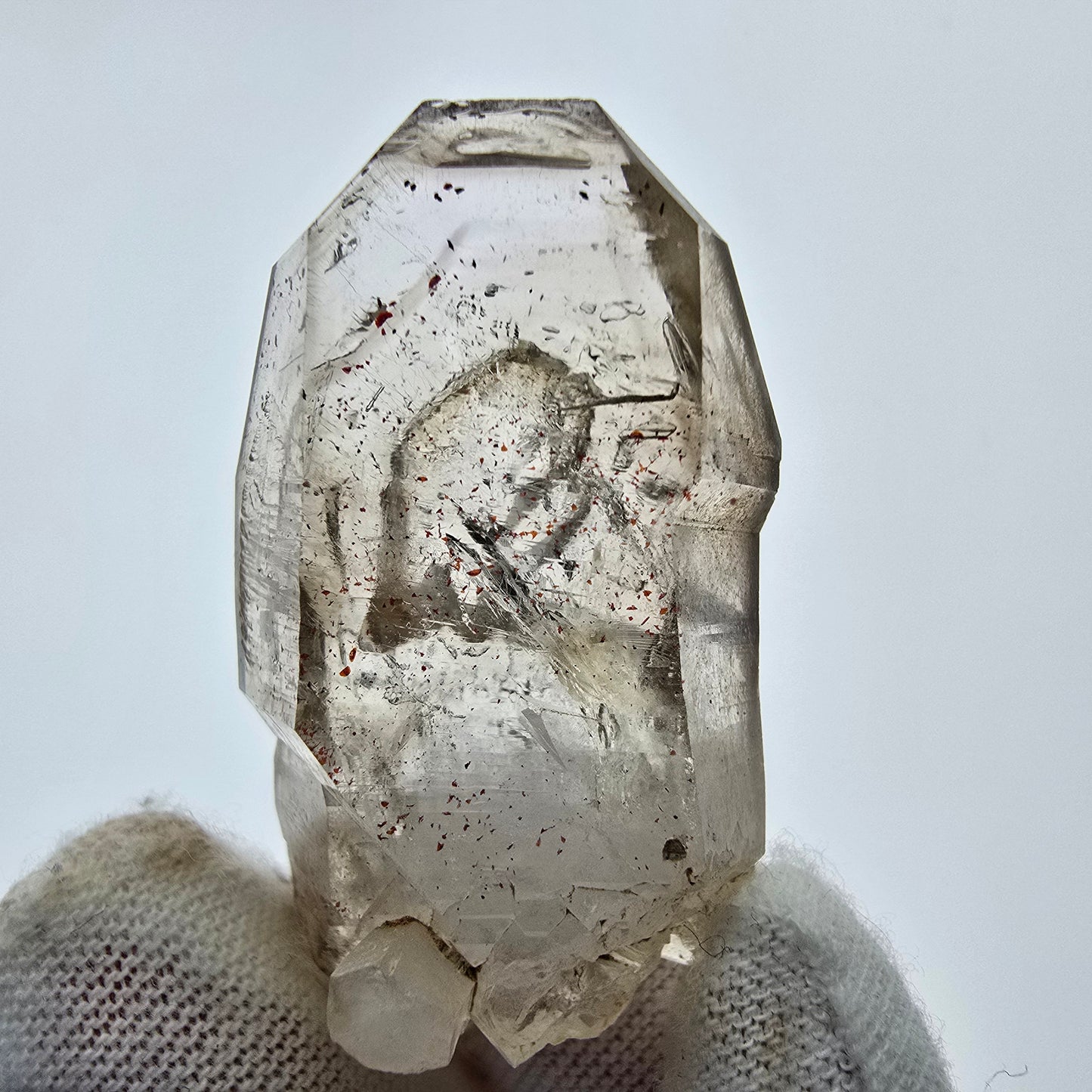 6x große Phantom Rauchquarz Spitzen, Zepter aus Goboboseb Namibia Lot Sammlung