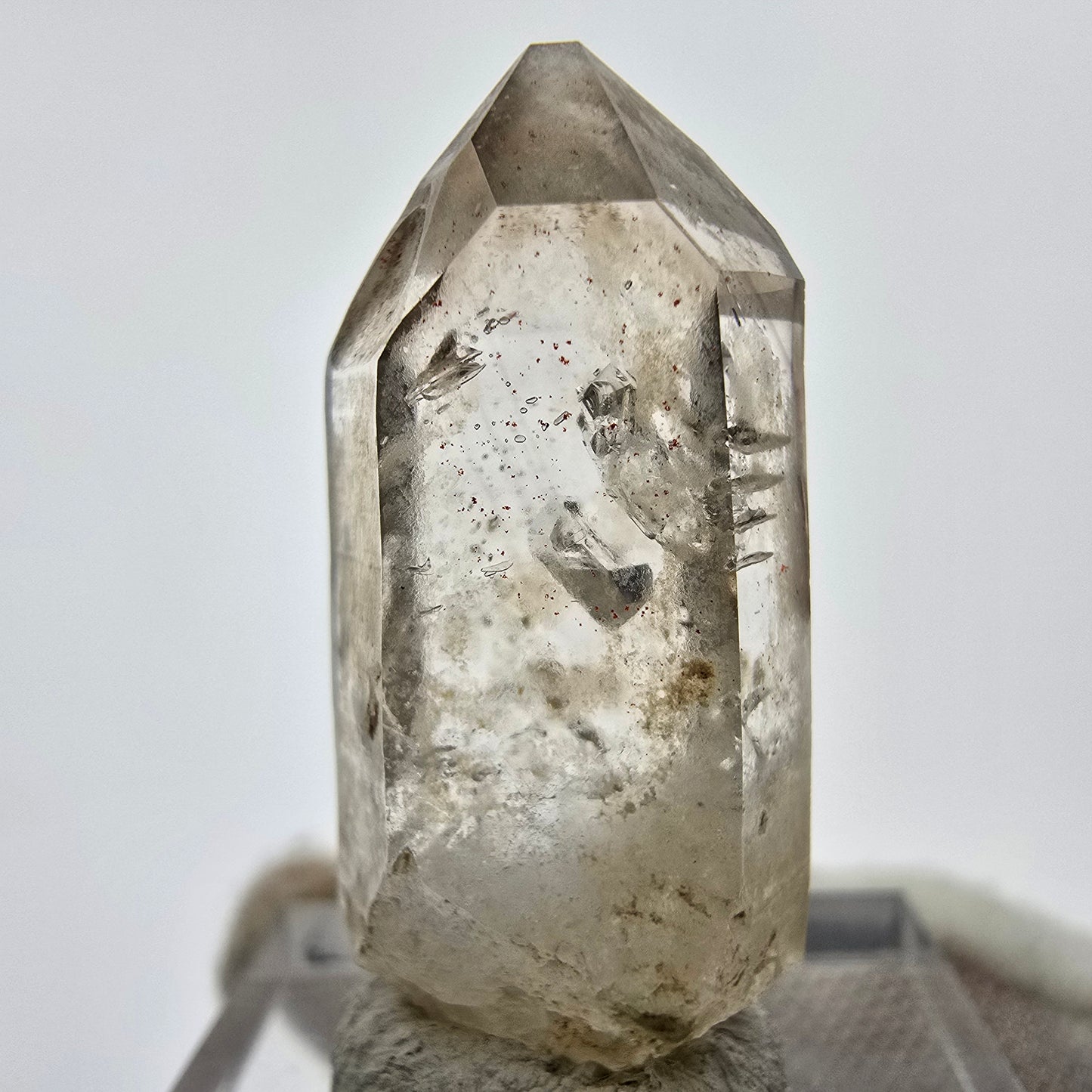 14x klare Phantom Rauchquarz Spitzen, Zepter aus Goboboseb, Namibia Lot Sammlung