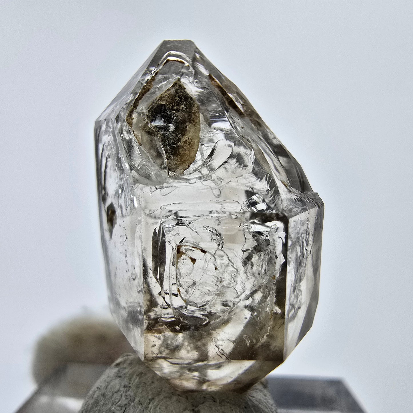 14x klare Phantom Rauchquarz Spitzen, Zepter aus Goboboseb, Namibia Lot Sammlung