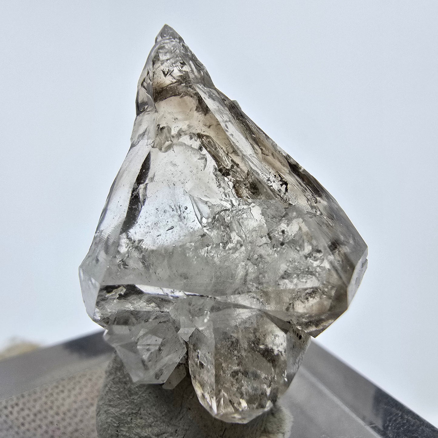 14x klare Phantom Rauchquarz Spitzen, Zepter aus Goboboseb, Namibia Lot Sammlung