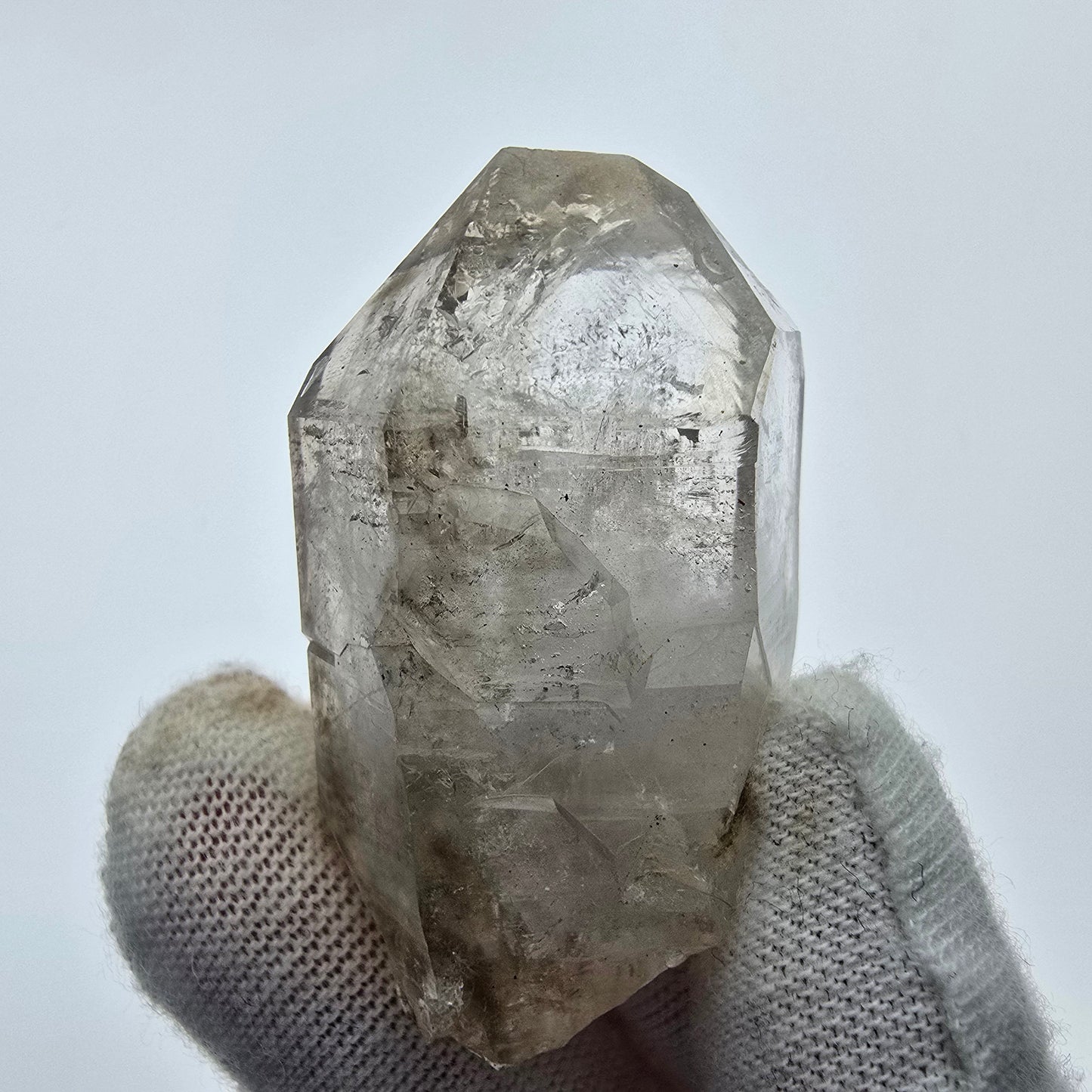 7x große Phantom Rauchquarz Spitzen, Zepter aus Goboboseb Namibia Lot Sammlung