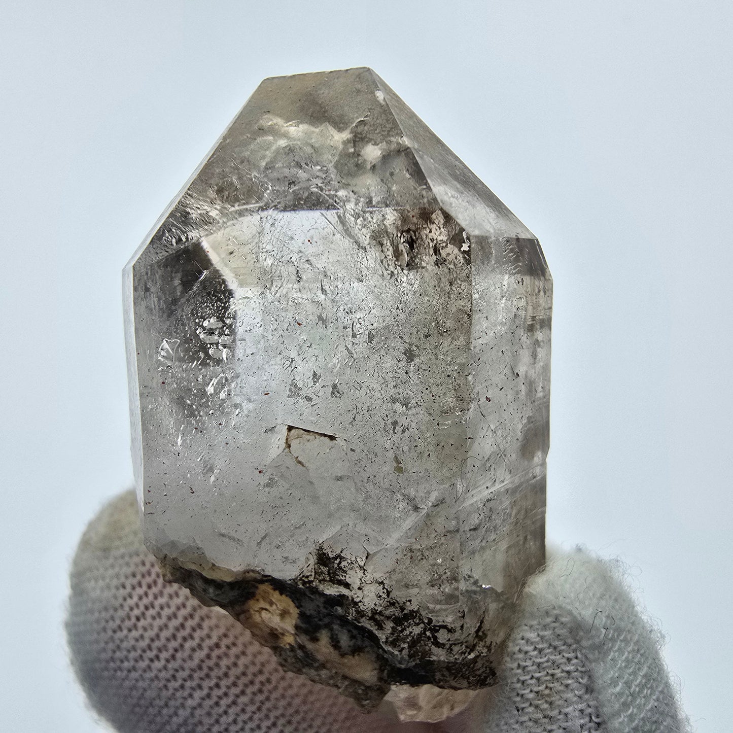 7x große Phantom Rauchquarz Spitzen, Zepter aus Goboboseb Namibia Lot Sammlung