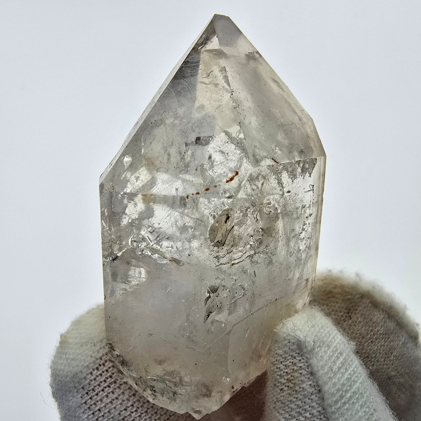 7x große Phantom Rauchquarz Spitzen, Zepter aus Goboboseb Namibia Lot Sammlung