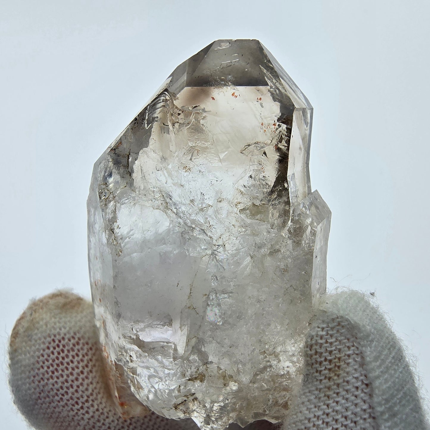 5x große Phantom Rauchquarz Spitzen, Zepter aus Goboboseb Namibia Lot Sammlung