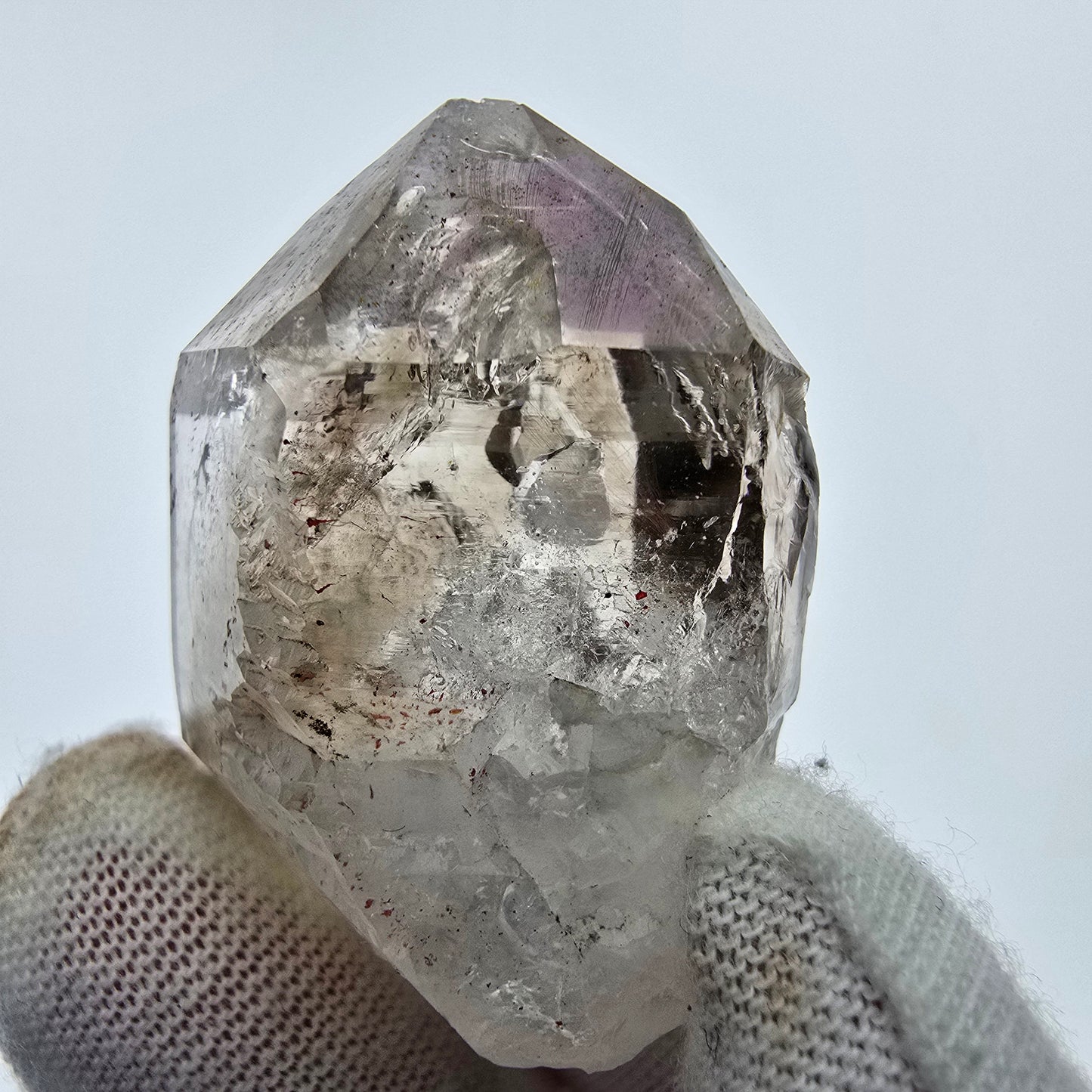5x große Phantom Rauchquarz Spitzen, Zepter aus Goboboseb Namibia Lot Sammlung