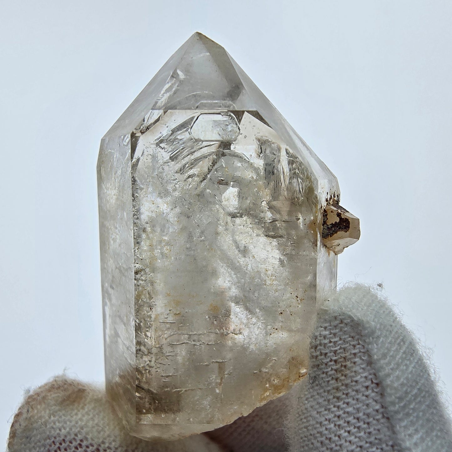 5x große Phantom Rauchquarz Spitzen, Zepter aus Goboboseb Namibia Lot Sammlung