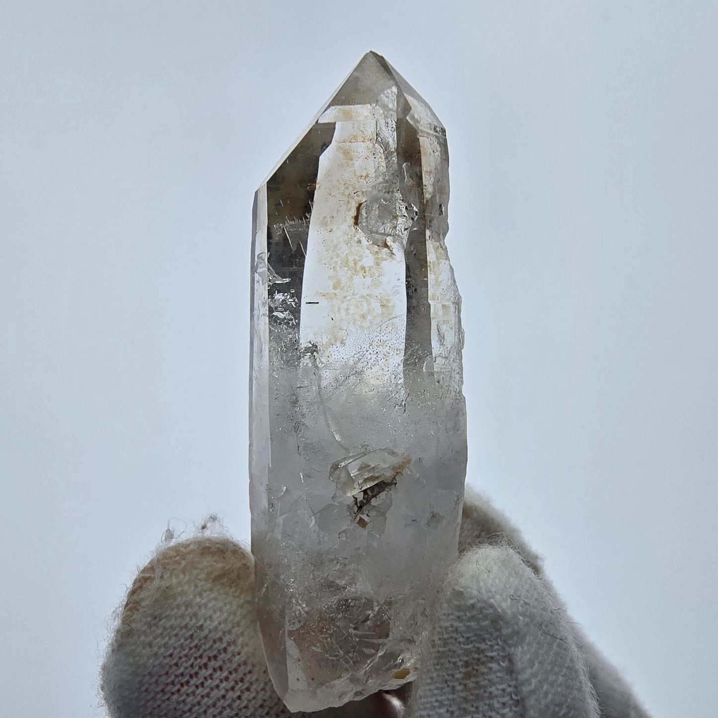 12x klare Phantom Rauchquarz Spitzen, Zepter aus Goboboseb, Namibia Lot Sammlung