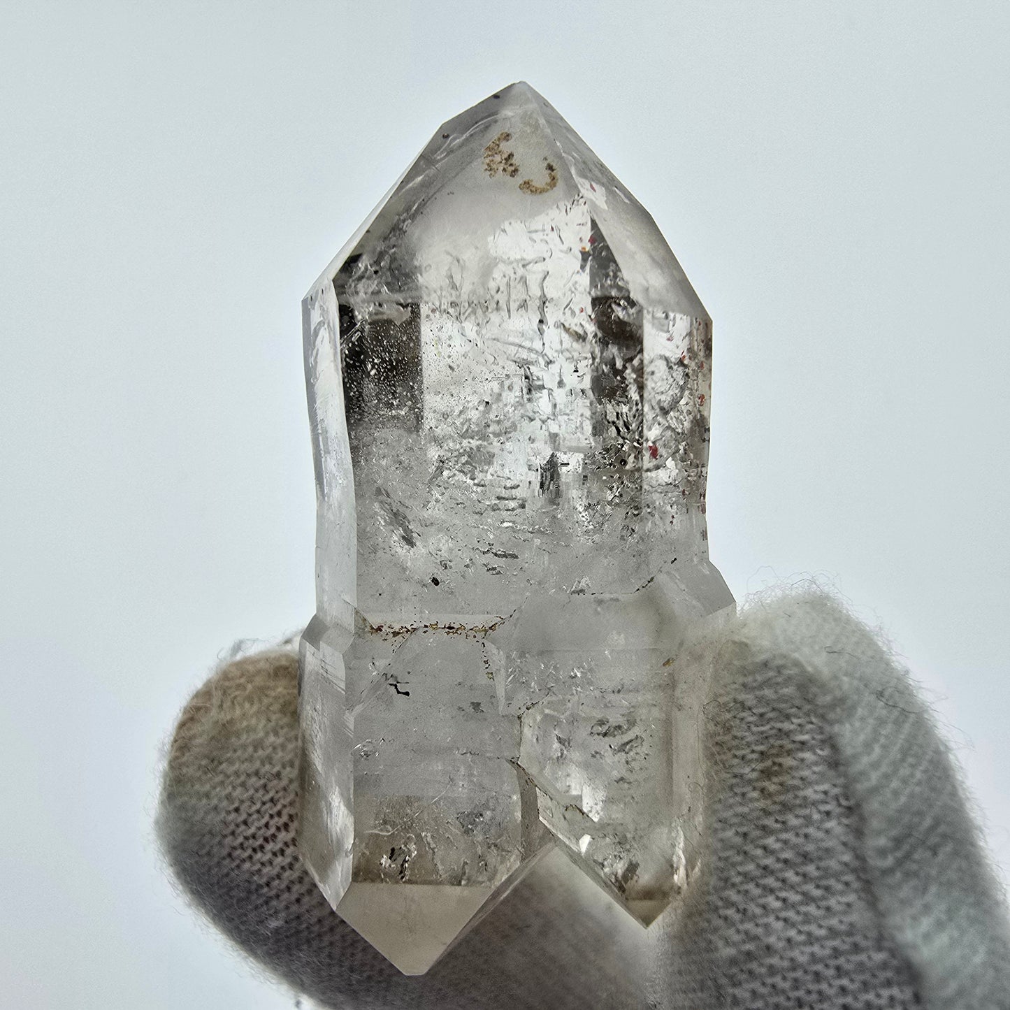 12x klare Phantom Rauchquarz Spitzen, Zepter aus Goboboseb, Namibia Lot Sammlung