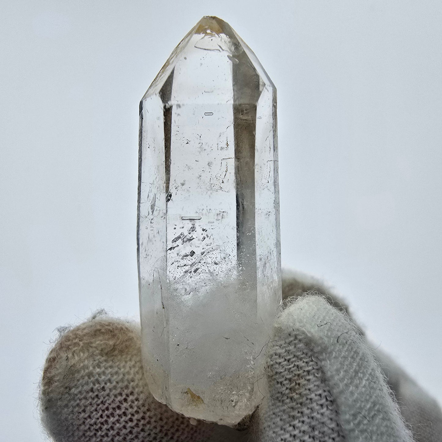 12x klare Phantom Rauchquarz Spitzen, Zepter aus Goboboseb, Namibia Lot Sammlung