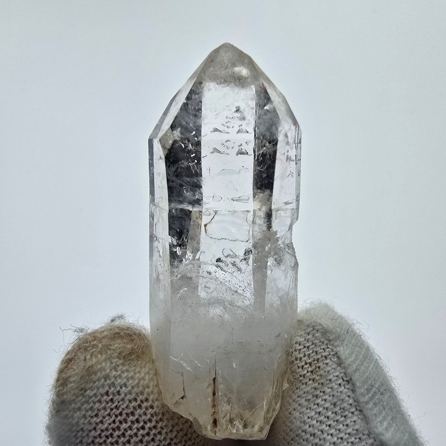 12x klare Phantom Rauchquarz Spitzen, Zepter aus Goboboseb, Namibia Lot Sammlung