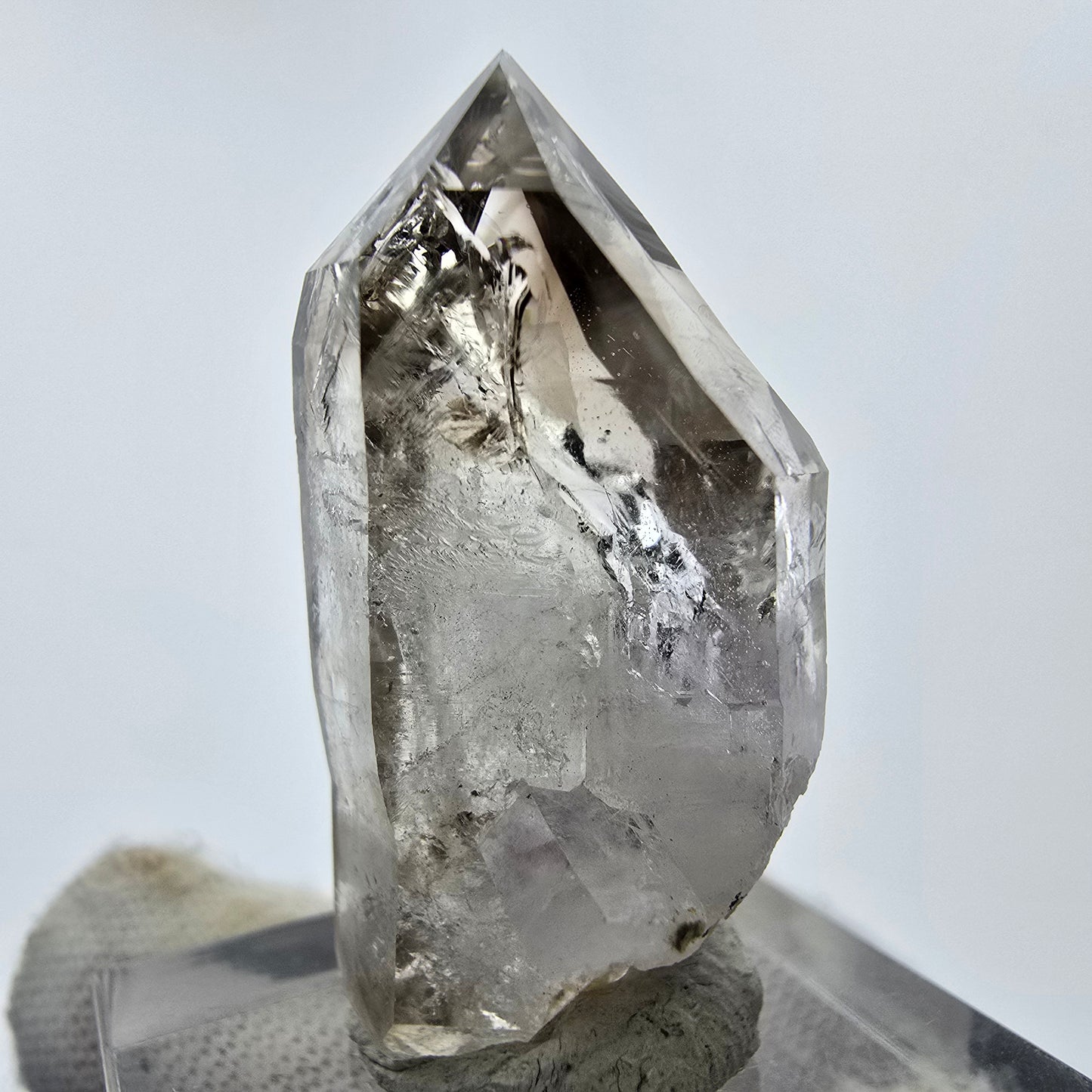14x klare Phantom Rauchquarz Spitzen, Zepter aus Goboboseb, Namibia Lot Sammlung